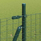Fence Post 7 pcs Green Steel