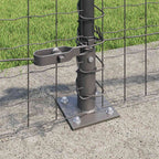 Fence Post 13 pcs Grey Steel