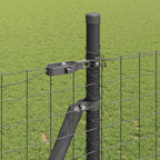 Fence Post 7 pcs Grey Steel