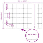 Wild Fence Hot Dip Galvanized 1000 x 100 x 0.18 cm Iron