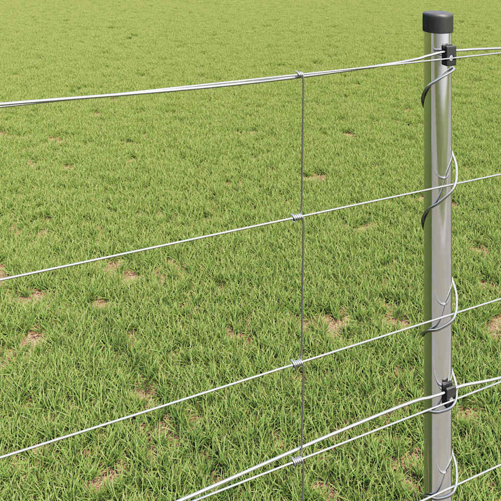 Field Fence Silver 25 x 0.8 m Galvanised steel