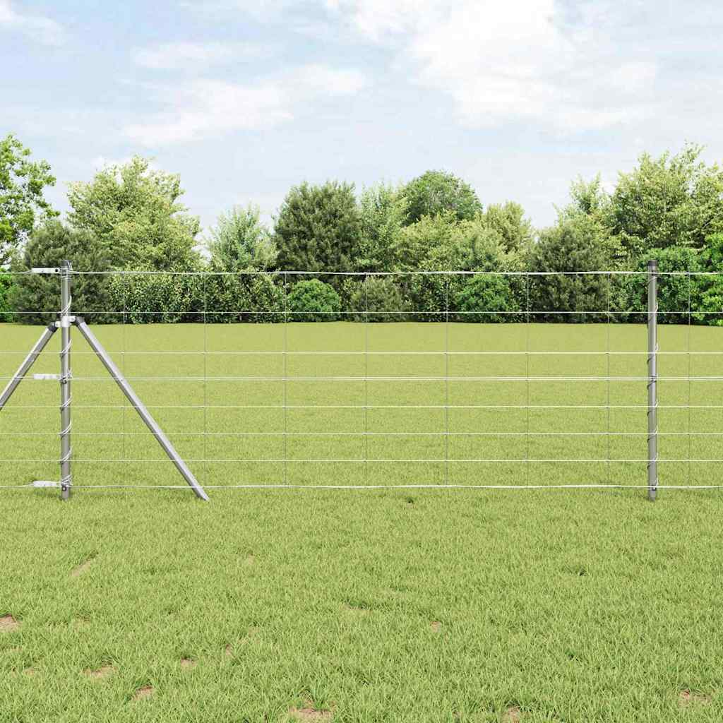 Field Fence Silver 25 x 0.8 m Galvanised steel