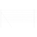 Field Fence Silver 25 x 0.8 m Galvanised steel