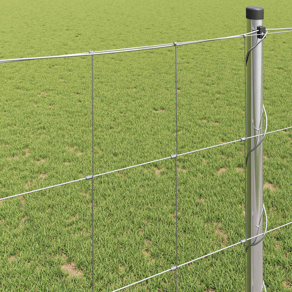 Field Fence Silver 25 x 1.2 m Galvanised steel