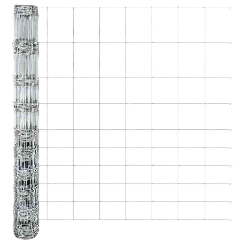 Field Fence Silver 25 x 1.2 m Galvanised steel