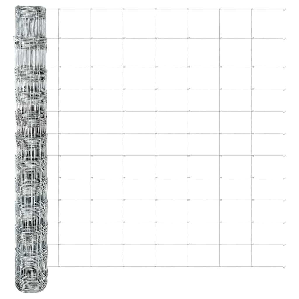 Field Fence Silver 25 x 1.2 m Galvanised steel