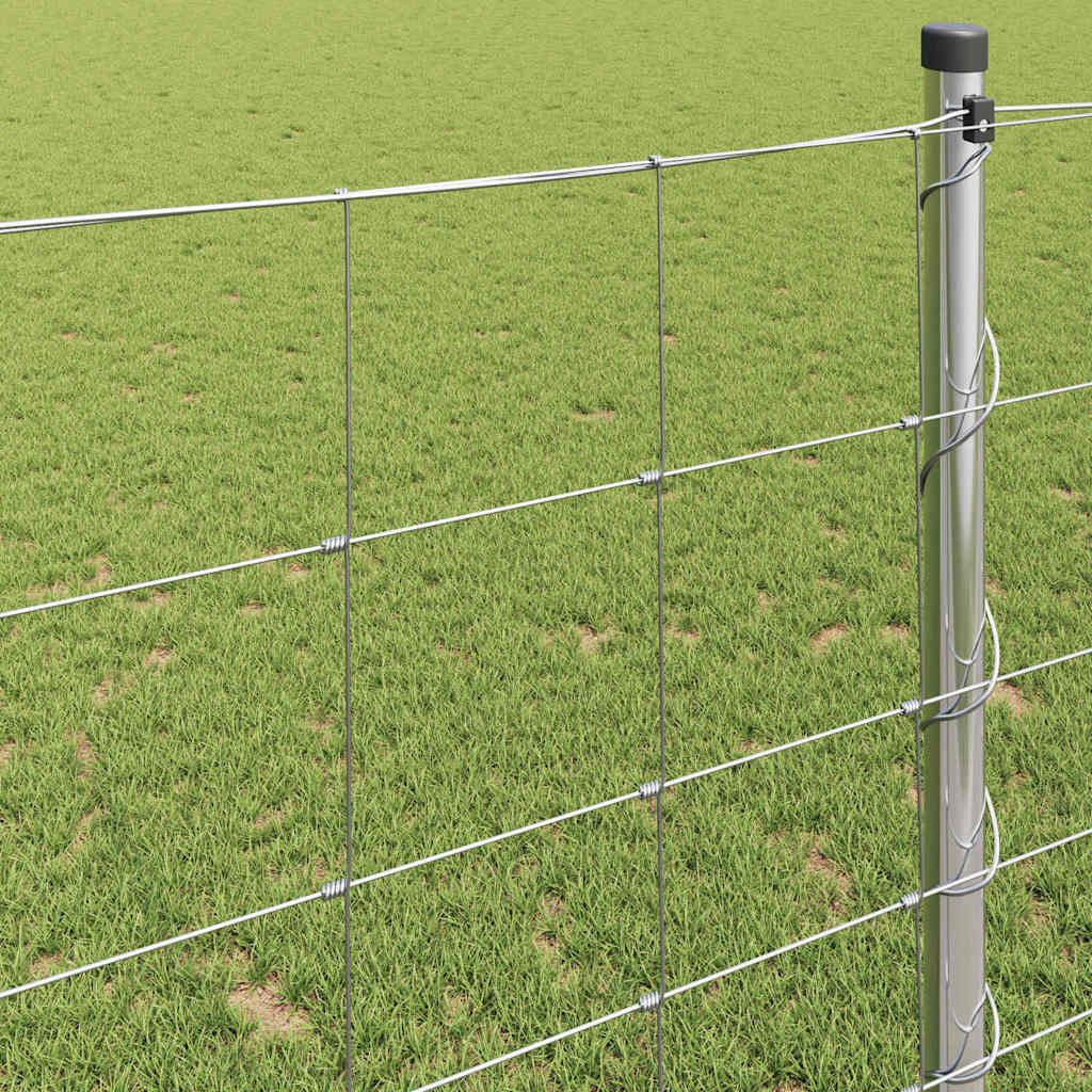 Field Fence Silver 25 x 1.2 m Galvanised steel