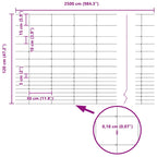 Field Fence Silver 25 x 1.2 m Galvanised steel