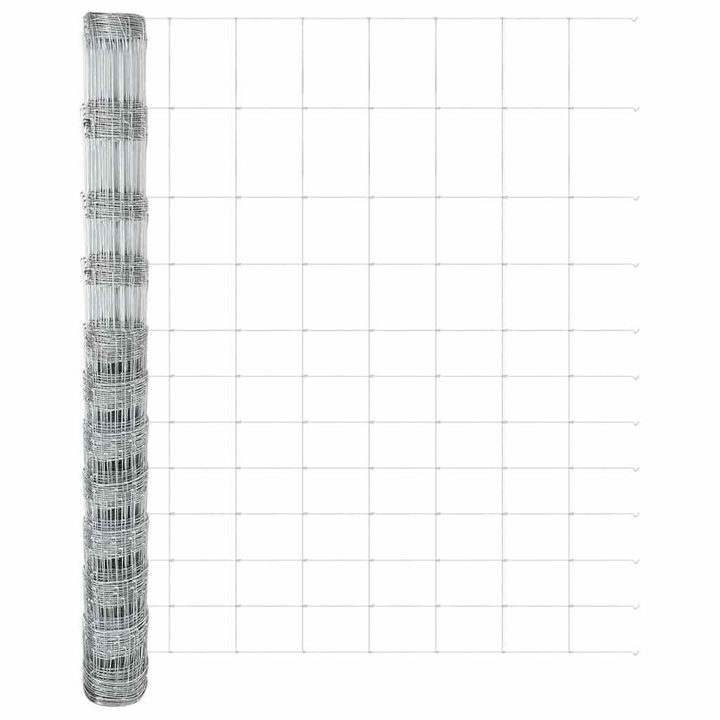 Field Fence Silver 25 x 1.4 m Galvanised steel