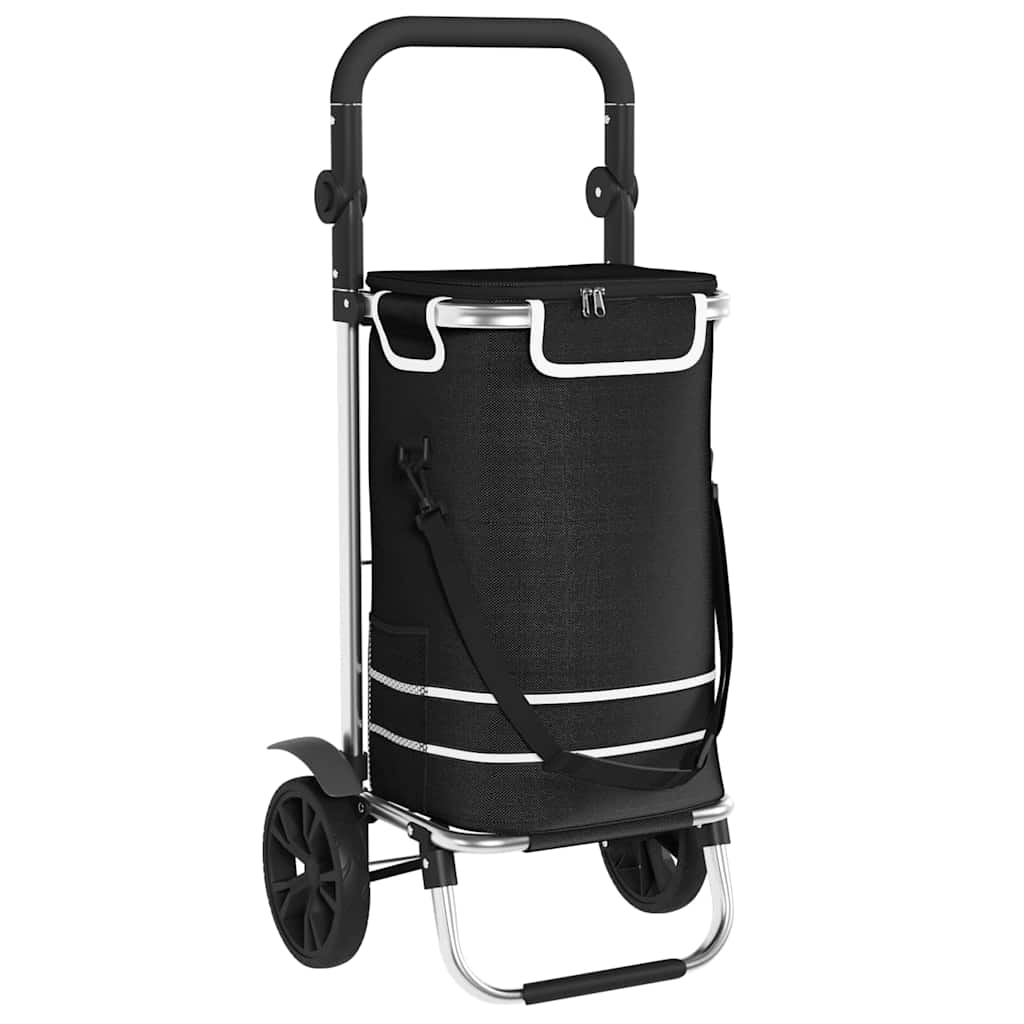 Shopping Trolley Black 36.5 x 46.5 x 100.5 cm Oxford fabric