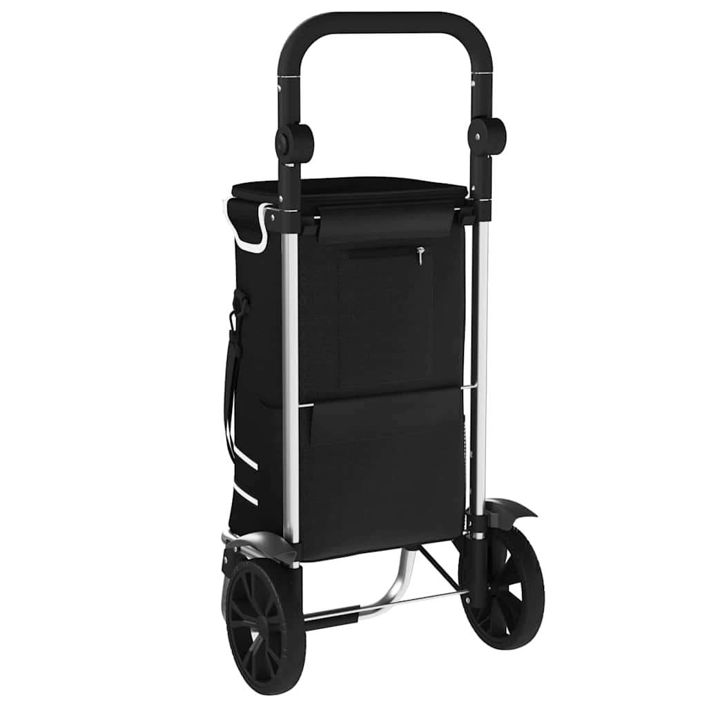 Shopping Trolley Black 36.5 x 46.5 x 100.5 cm Oxford fabric