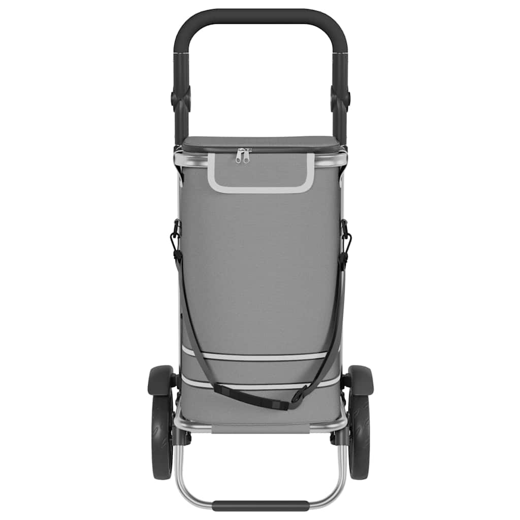 Shopping Trolley Grey 36.5 x 46.5 x 100.5 cm Oxford fabric