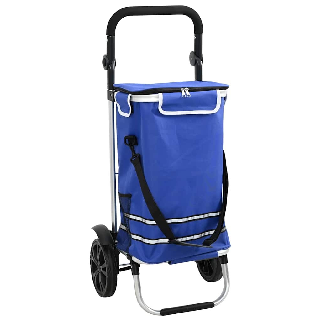 Shopping Trolley Blue 36.5 x 46.5 x 100.5 cm Oxford fabric