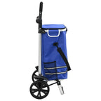 Shopping Trolley Blue 36.5 x 46.5 x 100.5 cm Oxford fabric