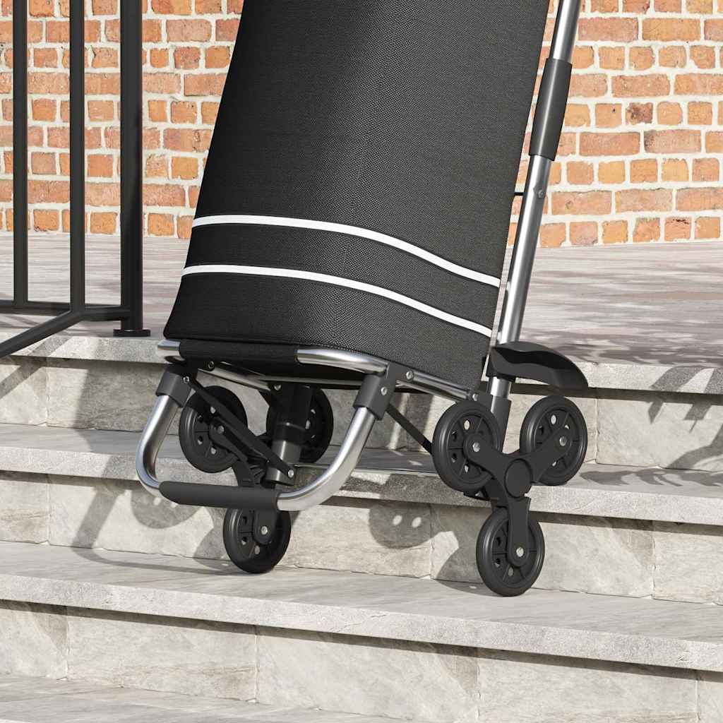 Shopping Trolley Folding Black 47 x 39 x 100.5 cm Oxford fabric