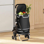 Shopping Trolley Folding Black 47 x 39 x 100.5 cm Oxford fabric