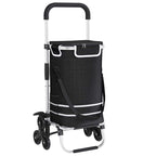 Shopping Trolley Folding Black 47 x 39 x 100.5 cm Oxford fabric