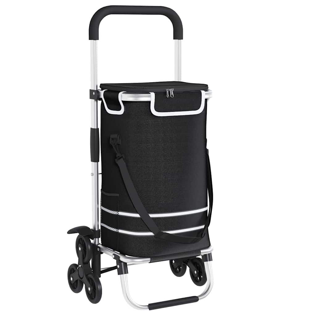 Shopping Trolley Folding Black 47 x 39 x 100.5 cm Oxford fabric