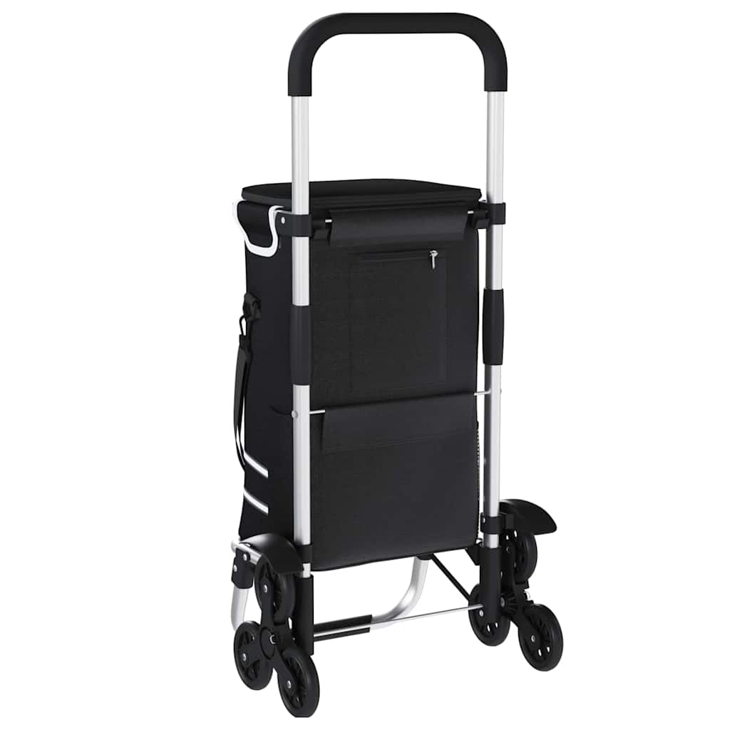 Shopping Trolley Folding Black 47 x 39 x 100.5 cm Oxford fabric