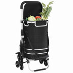 Shopping Trolley Folding Black 47 x 39 x 100.5 cm Oxford fabric