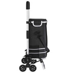 Shopping Trolley Folding Black 47 x 39 x 100.5 cm Oxford fabric
