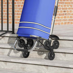 Shopping Trolley Folding Blue 47 x 39 x 100.5 cm Oxford fabric