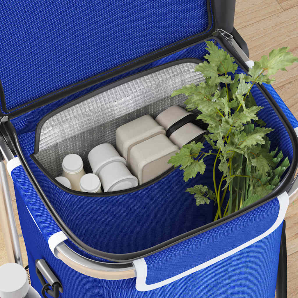 Shopping Trolley Folding Blue 47 x 39 x 100.5 cm Oxford fabric