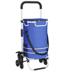 Shopping Trolley Folding Blue 47 x 39 x 100.5 cm Oxford fabric