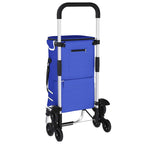 Shopping Trolley Folding Blue 47 x 39 x 100.5 cm Oxford fabric