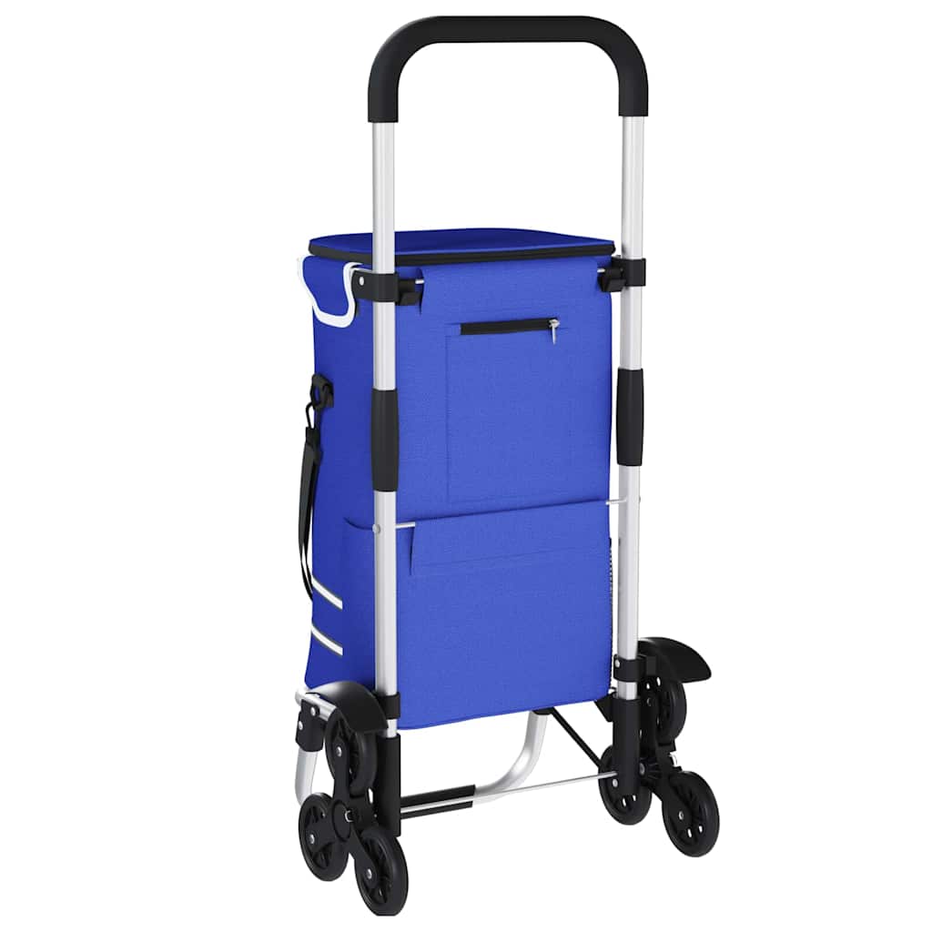 Shopping Trolley Folding Blue 47 x 39 x 100.5 cm Oxford fabric