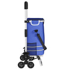 Shopping Trolley Folding Blue 47 x 39 x 100.5 cm Oxford fabric