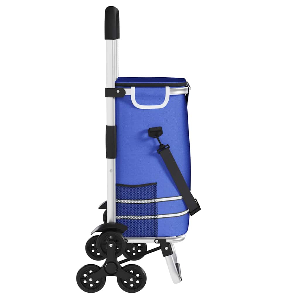Shopping Trolley Folding Blue 47 x 39 x 100.5 cm Oxford fabric