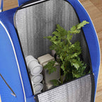 Shopping Trolley Folding Blue 39.5 x 33 x 93 cm Oxford fabric