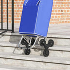 Shopping Trolley Folding Blue 39.5 x 33 x 93 cm Oxford fabric