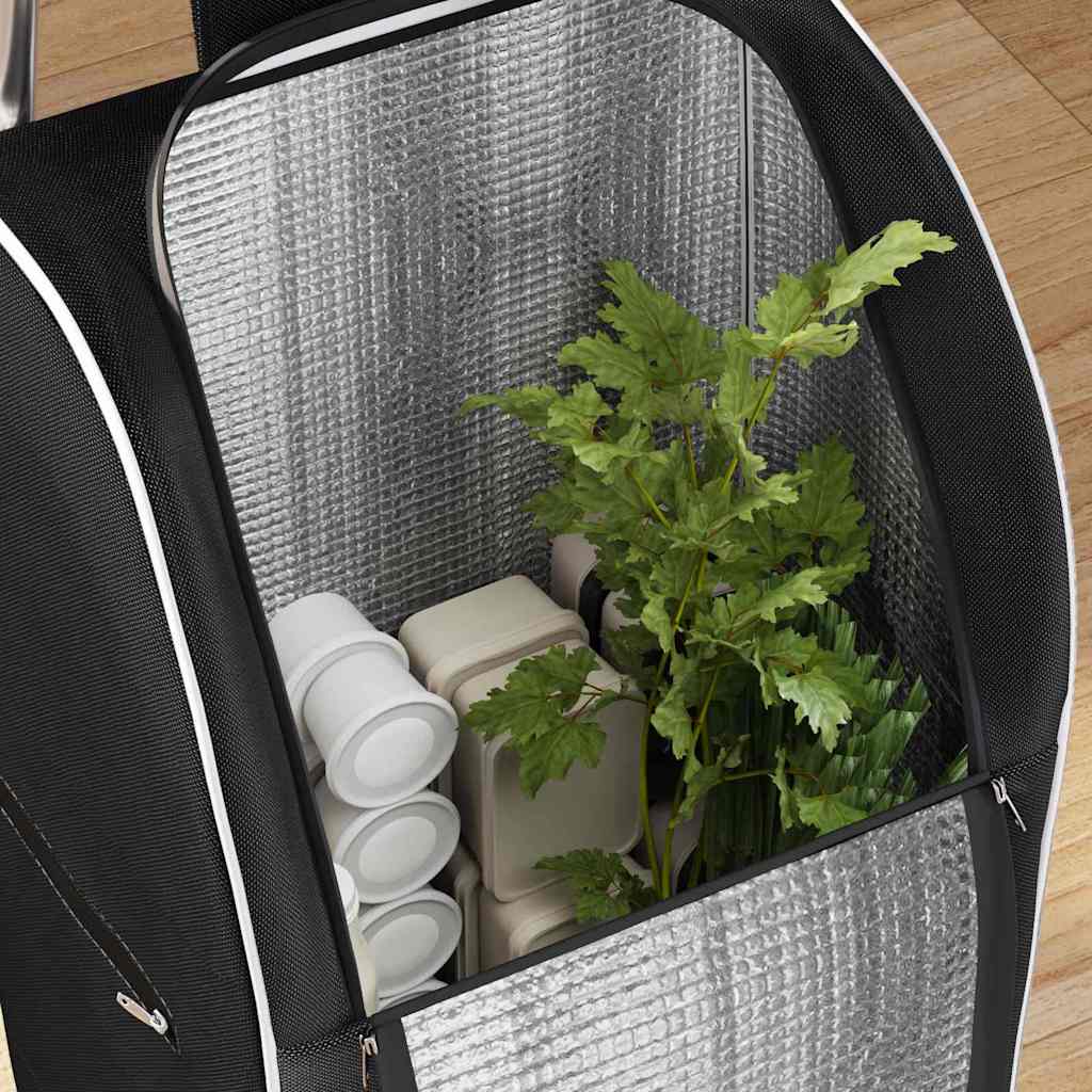 Shopping Trolley Folding Black 39.5 x 33 x 93 cm Oxford fabric