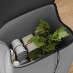 Shopping Trolley Folding Grey 35 x 28 x 92 cm Oxford fabric