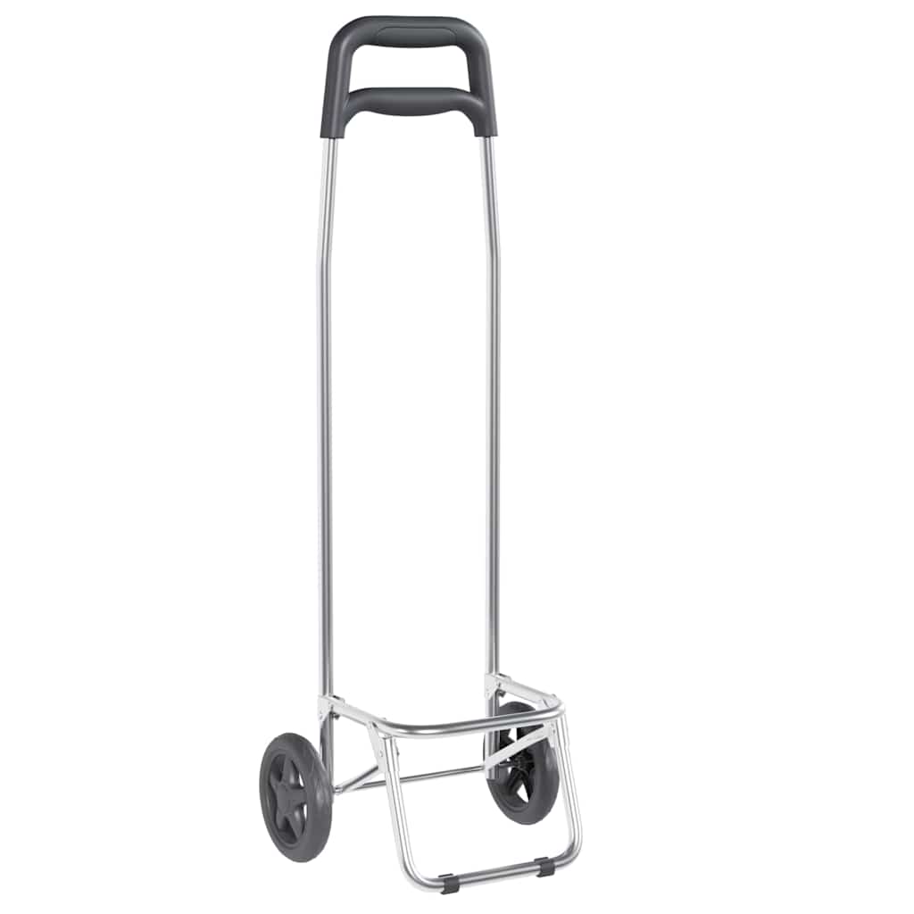 Shopping Trolley Folding Grey 35 x 28 x 92 cm Oxford fabric