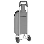 Shopping Trolley Folding Grey 35 x 28 x 92 cm Oxford fabric