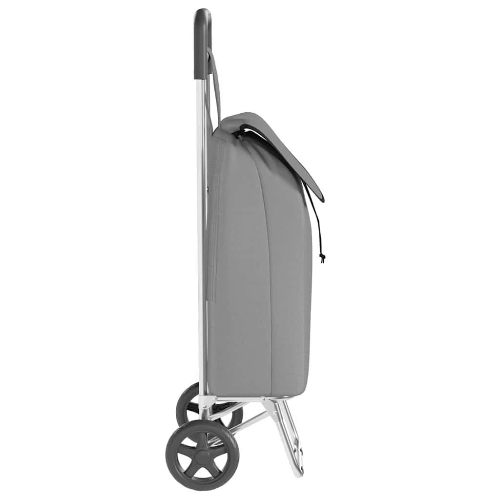 Shopping Trolley Folding Grey 35 x 28 x 92 cm Oxford fabric