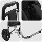 Shopping Trolley Folding Black 35 x 28 x 92 cm Oxford fabric