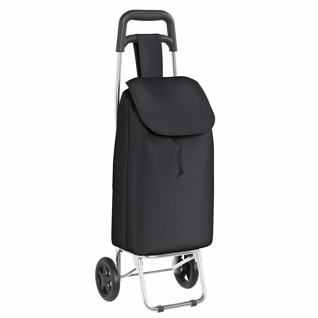 Shopping Trolley Folding Black 35 x 28 x 92 cm Oxford fabric