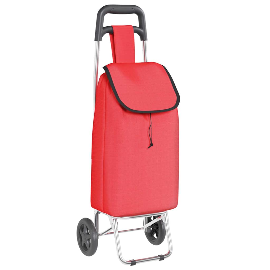 Shopping Trolley Folding Red 35 x 28 x 92 cm Oxford fabric