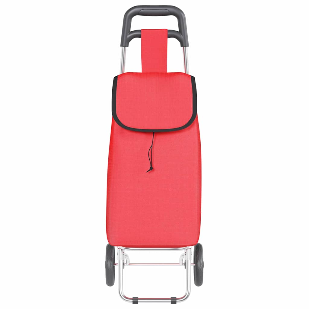 Shopping Trolley Folding Red 35 x 28 x 92 cm Oxford fabric