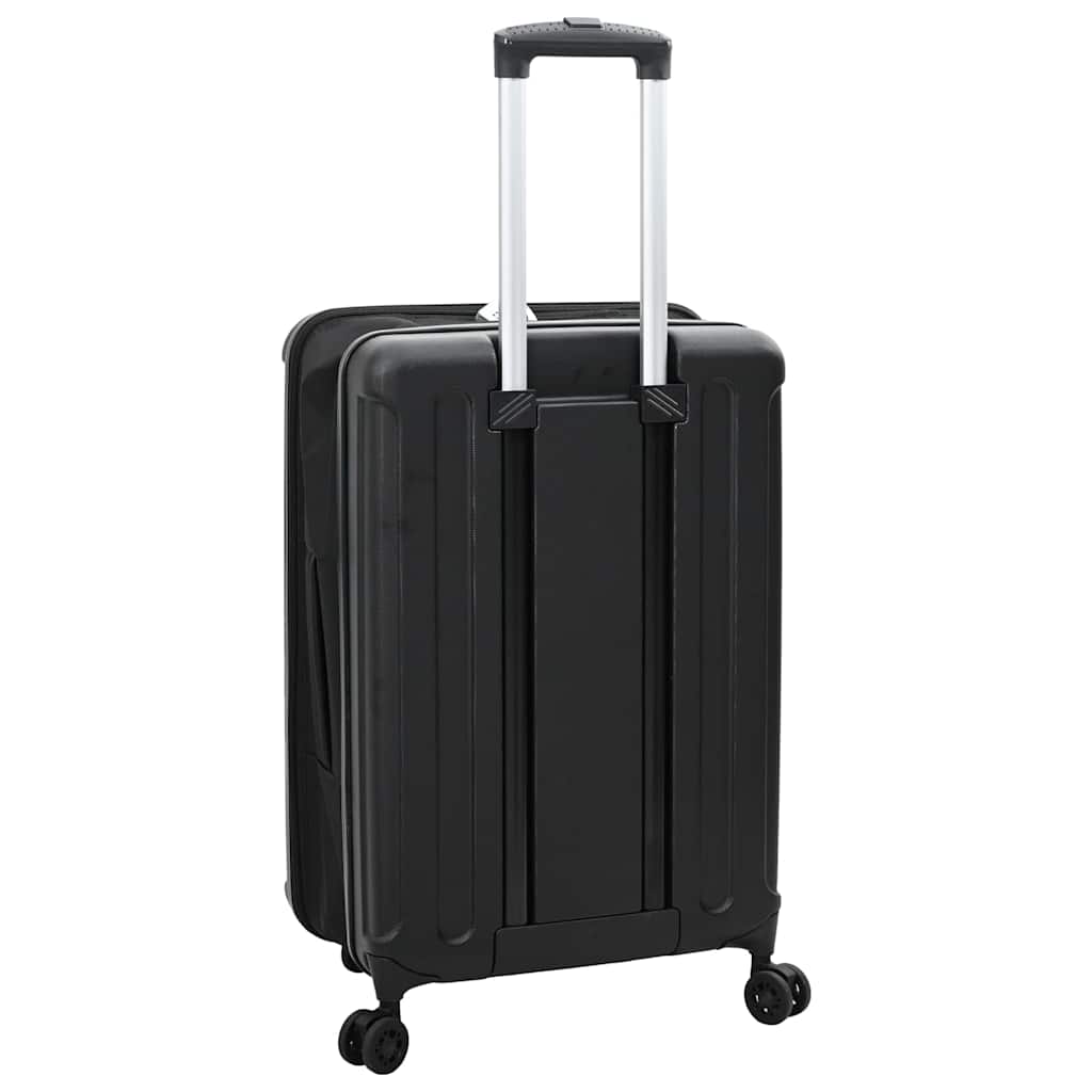 Suitcase Folding with Lock Black 34 x 23 x 55.5 cm ABS Plastic