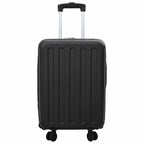 Suitcase Folding with Lock Black 34 x 23 x 55.5 cm ABS Plastic
