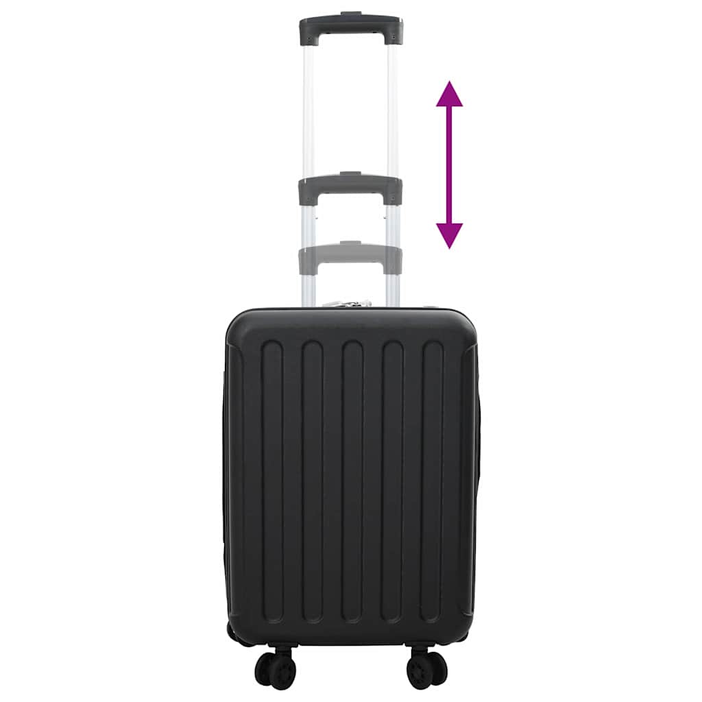 Suitcase Folding with Lock Black 34 x 23 x 55.5 cm ABS Plastic