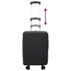 Suitcase Folding with Lock Black 34 x 23 x 55.5 cm ABS Plastic