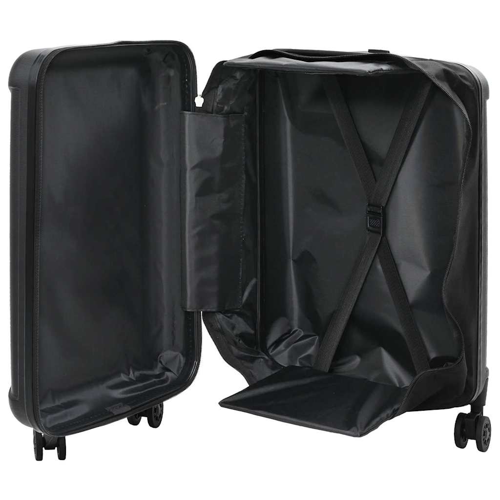 Suitcase Folding with Lock Black 43 x 27 x 66 cm ABS Plastic