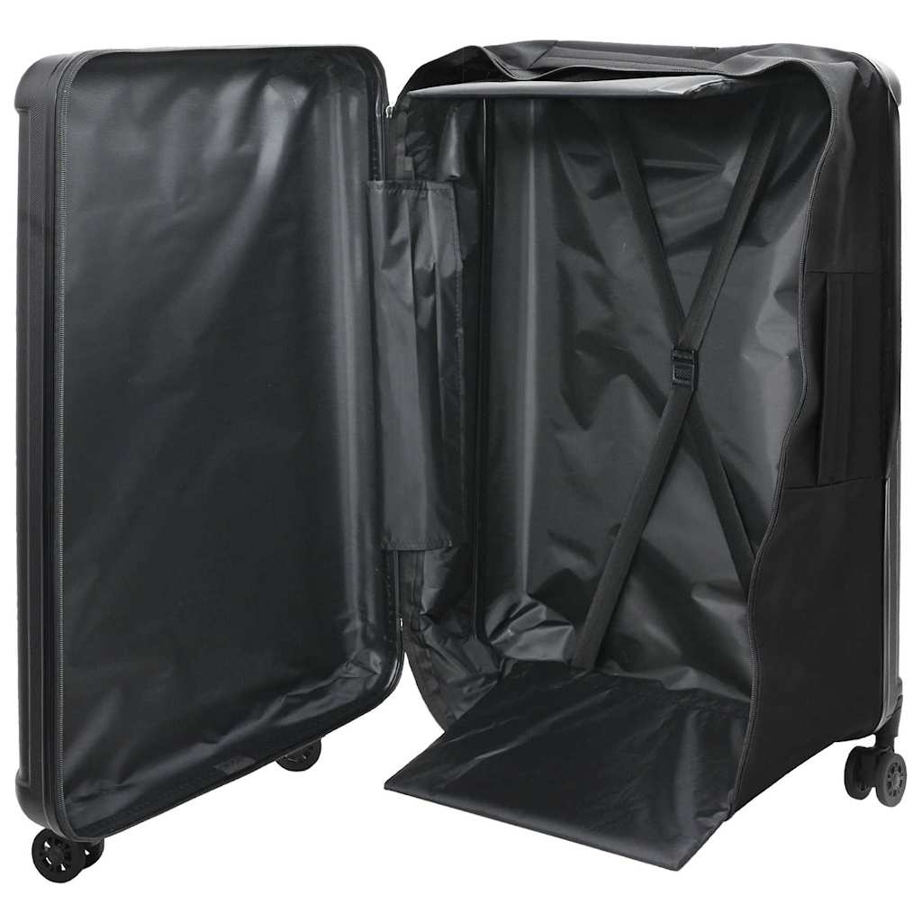 Suitcase Folding with Lock Black 50 x 30 x 76 cm ABS Plastic