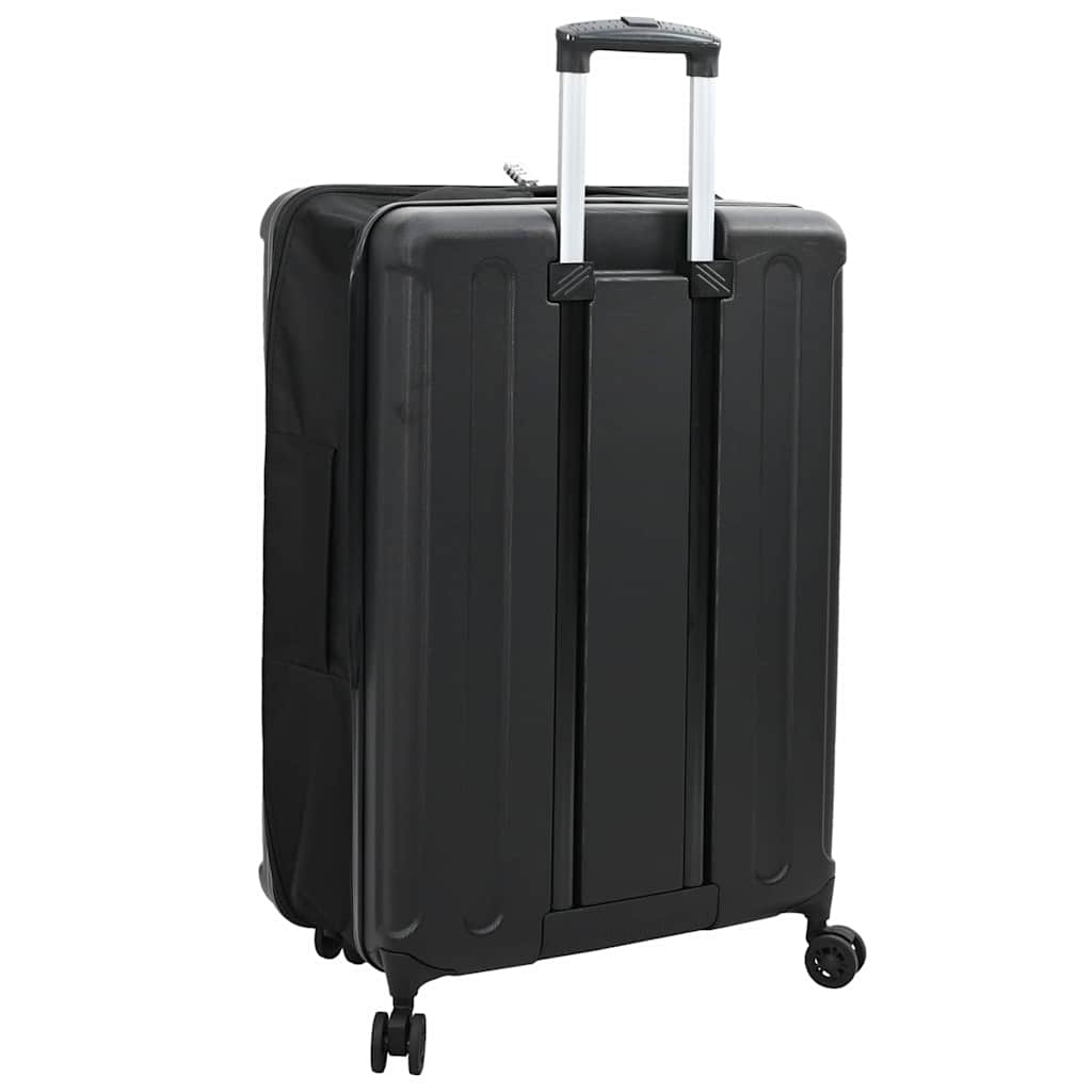 Suitcase Folding with Lock Black 50 x 30 x 76 cm ABS Plastic
